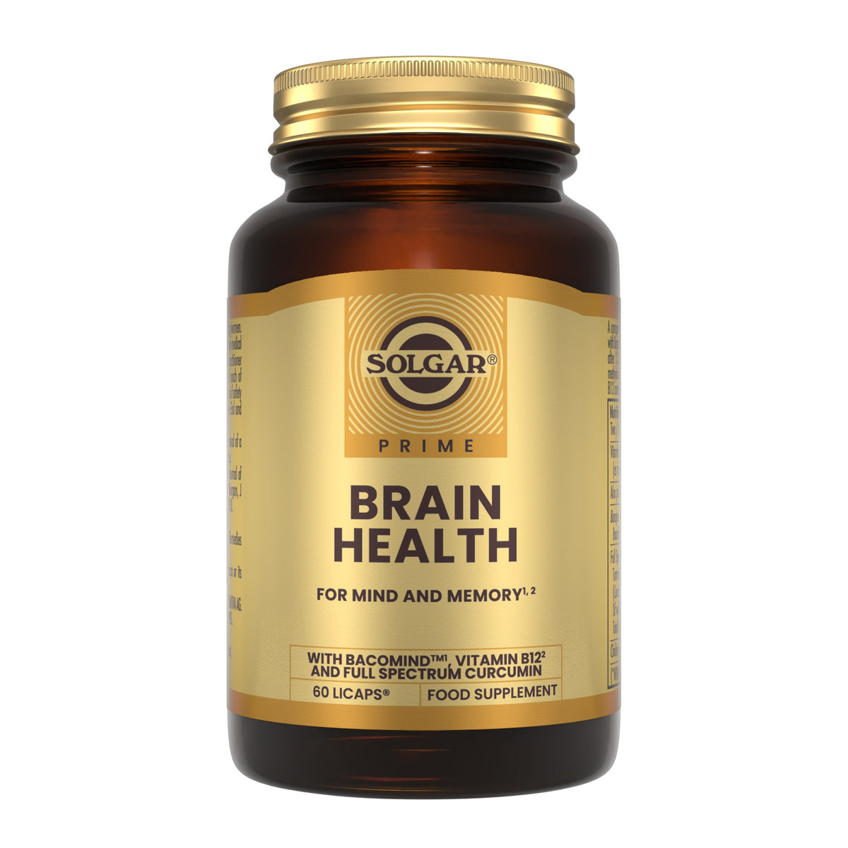 Solgar Brain Health Supplement Bottle