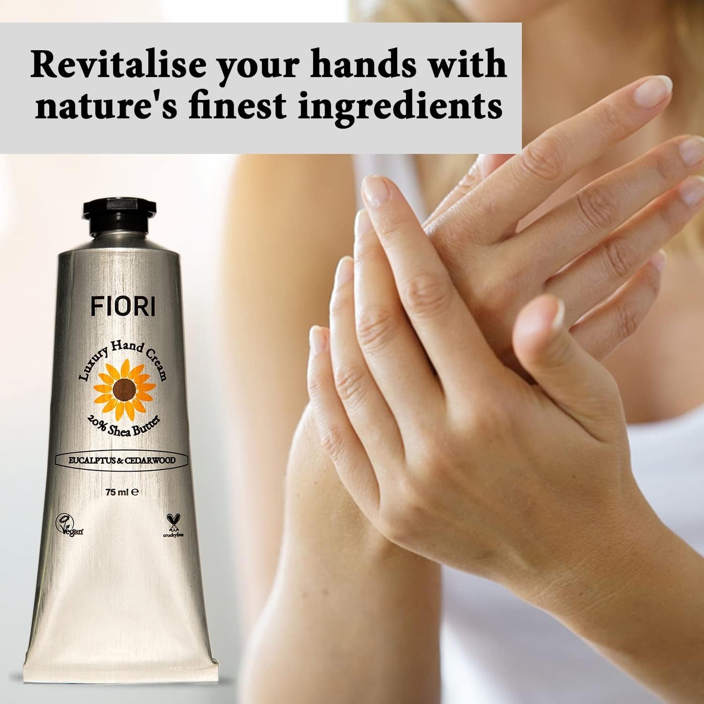 Eucalyptus & Cedarwood Moisturising Vegan Hand Cream (75ml) - Belgravia Wellness