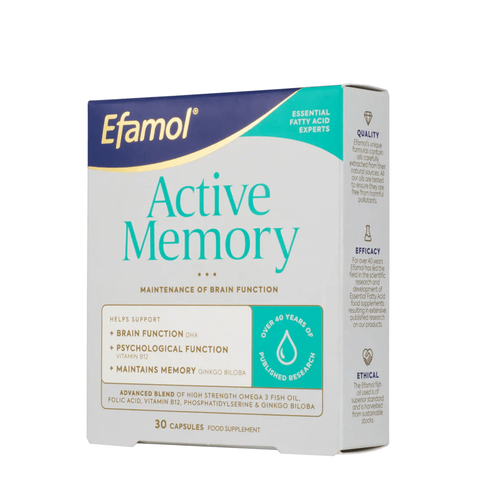 Efamol Active Memory - 30 Capsules - Belgravia Health