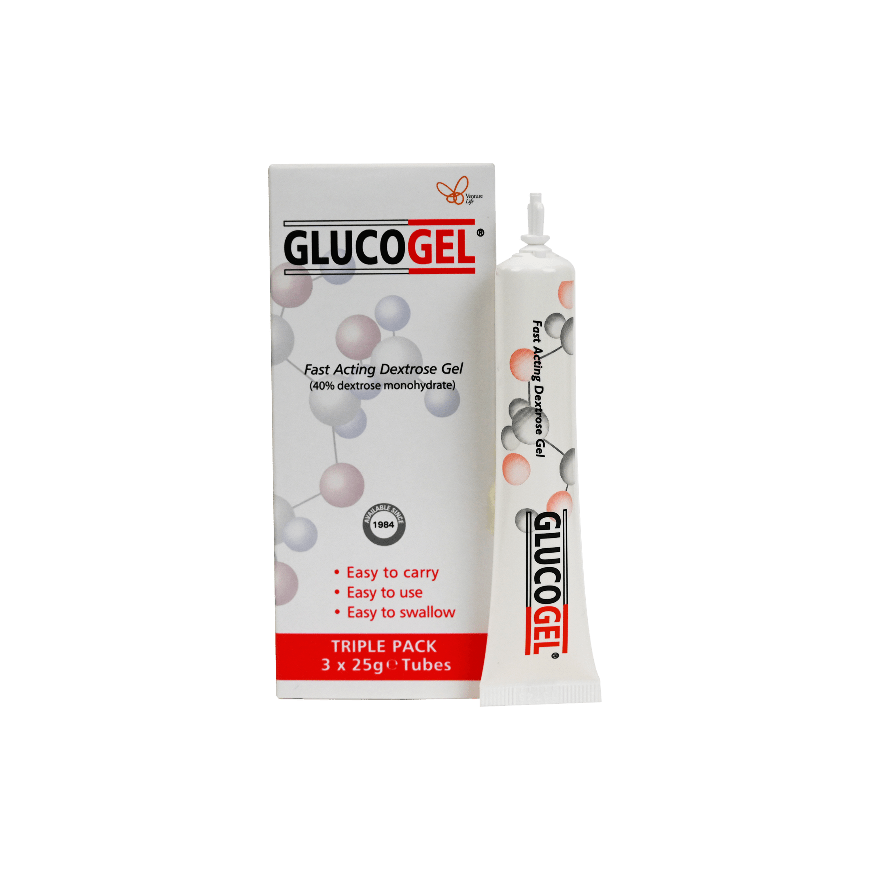 GlucoGel Fast Acting Dextrose Gel - 3 x 25g Tubes - Belgravia Wellness