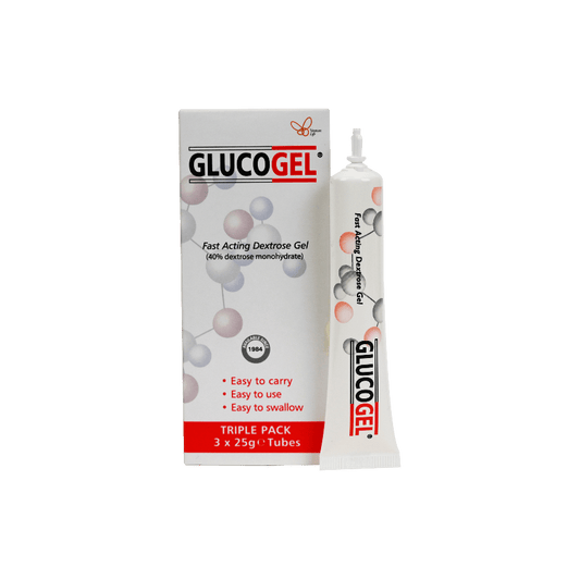 GlucoGel Fast Acting Dextrose Gel - 3 x 25g Tubes - Belgravia Wellness