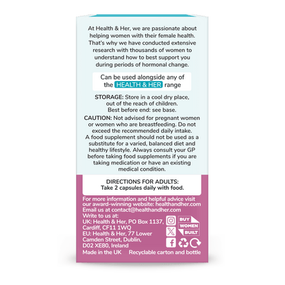Health & Her Intimacy+ Supplement 60 Capsules - Belgravia Wellness