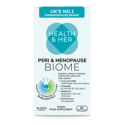 Health & Her Peri & Menopause Biome Supplement 60 Capsules - Belgravia Wellness