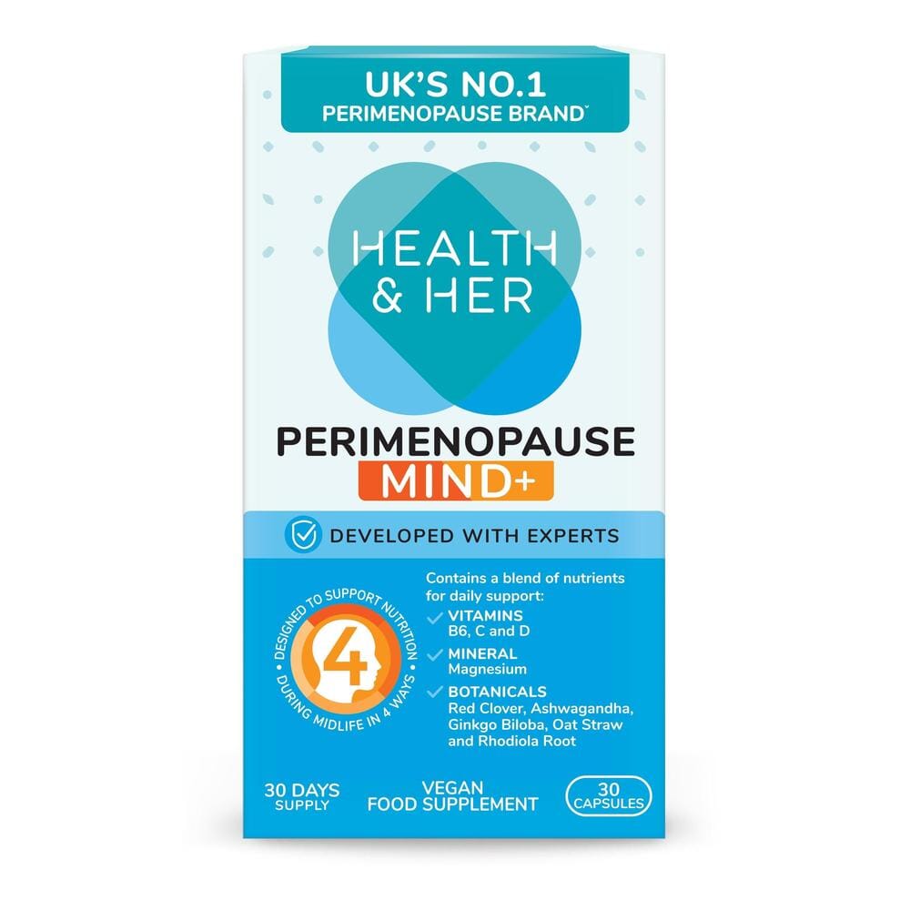 Health & Her Perimenopause Mind+ Supplement 30 Capsules - Belgravia Wellness