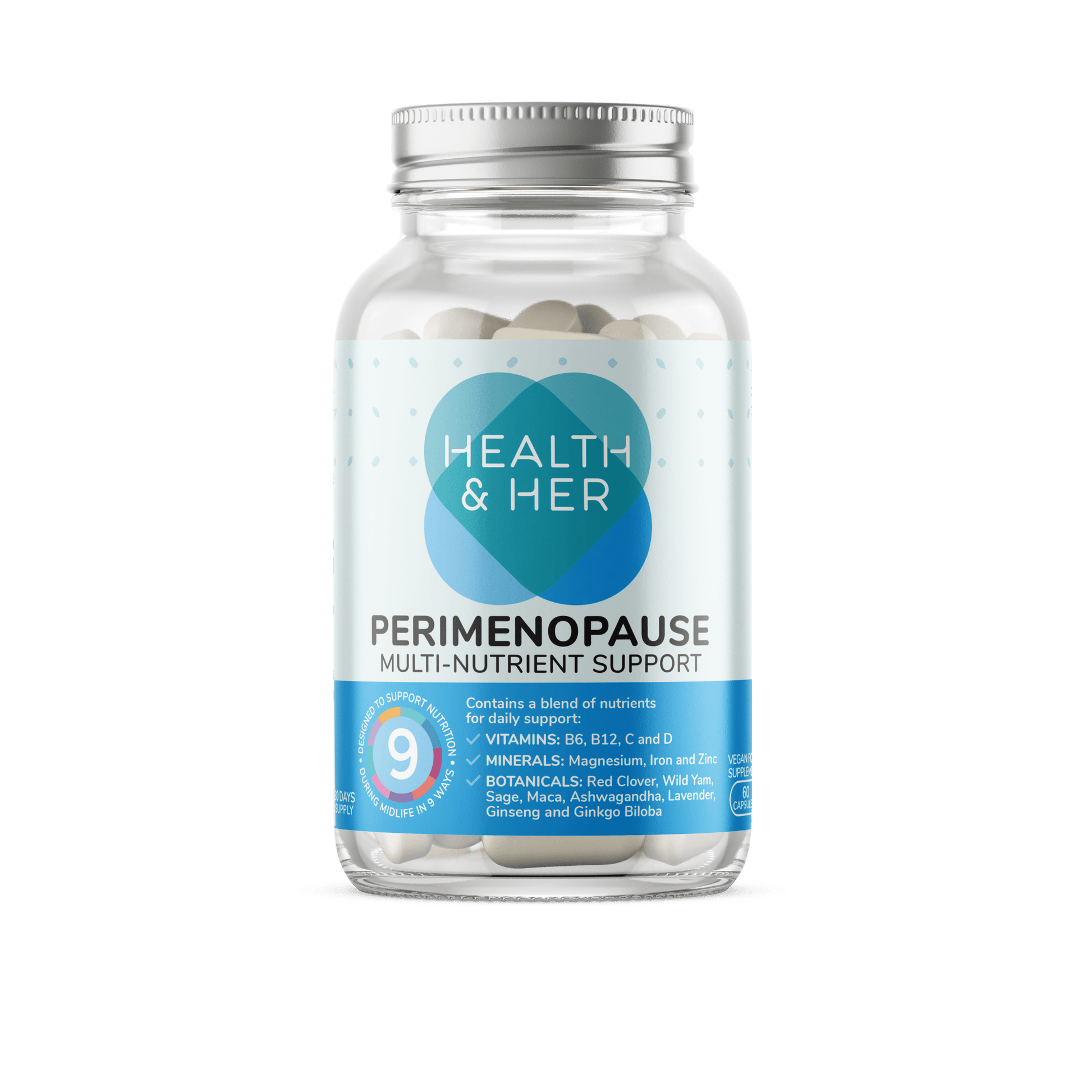 Health & Her Perimenopause Supplement 60 Capsules - Belgravia Wellness