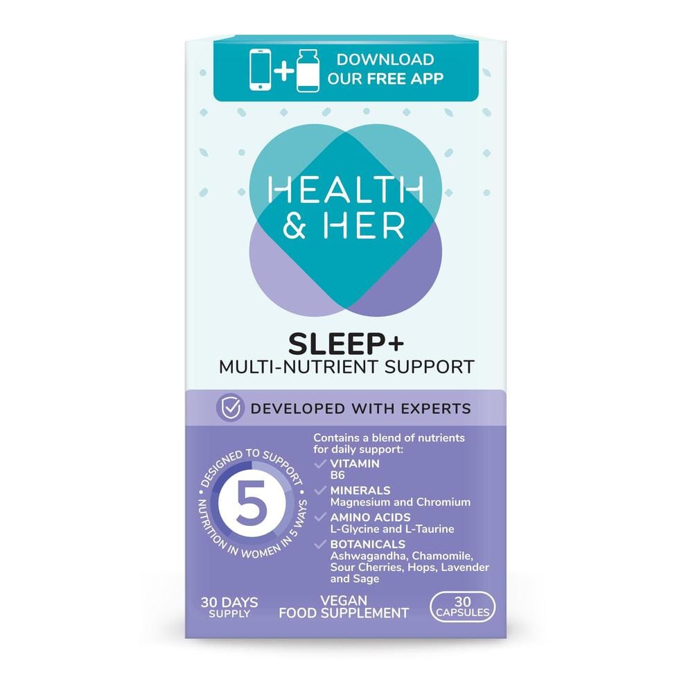 Health & Her Sleep+ Supplement 30 Capsules - Belgravia Wellness