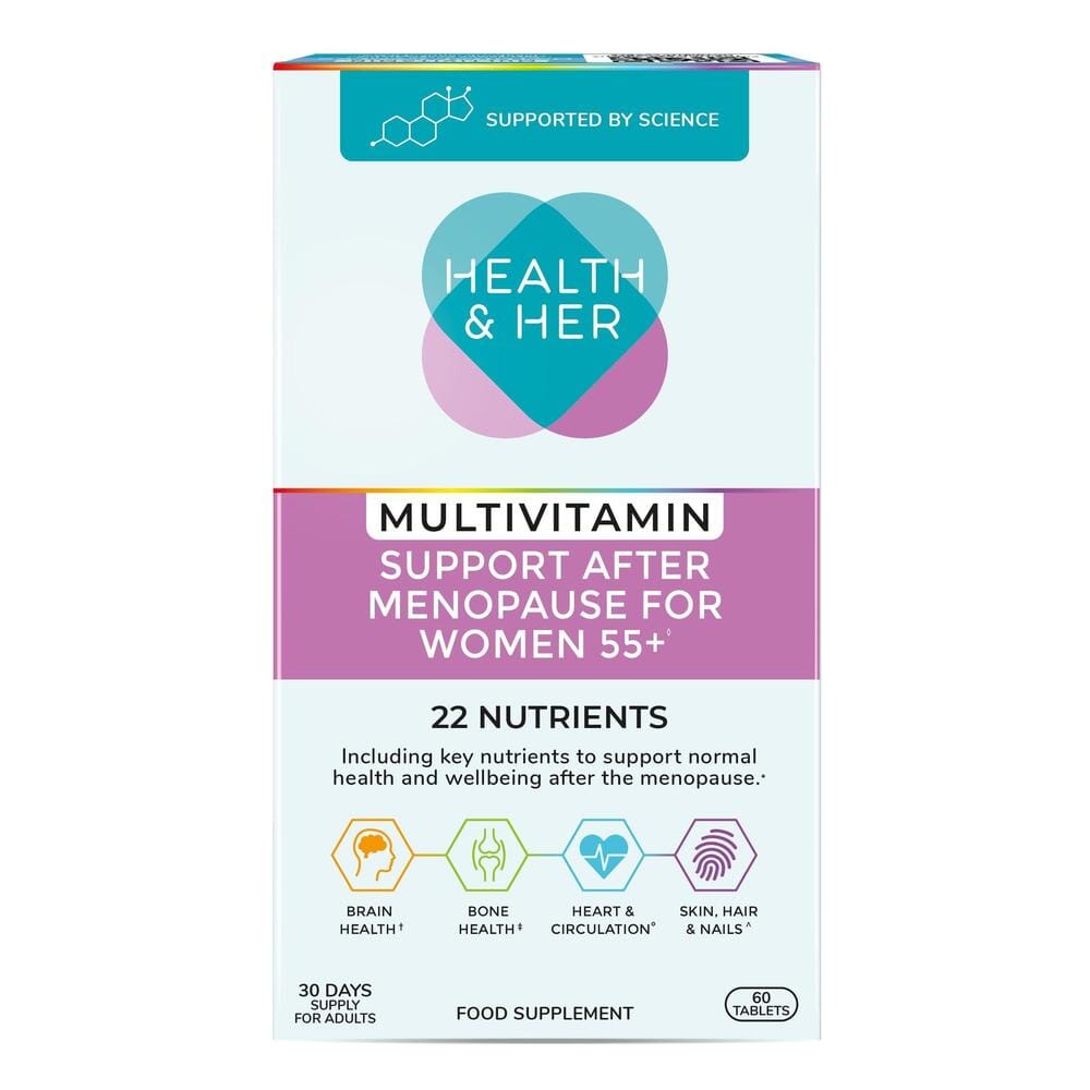 Health & Her Women 55+ Multivitamin Supplement 60 Tablets - Belgravia Wellness