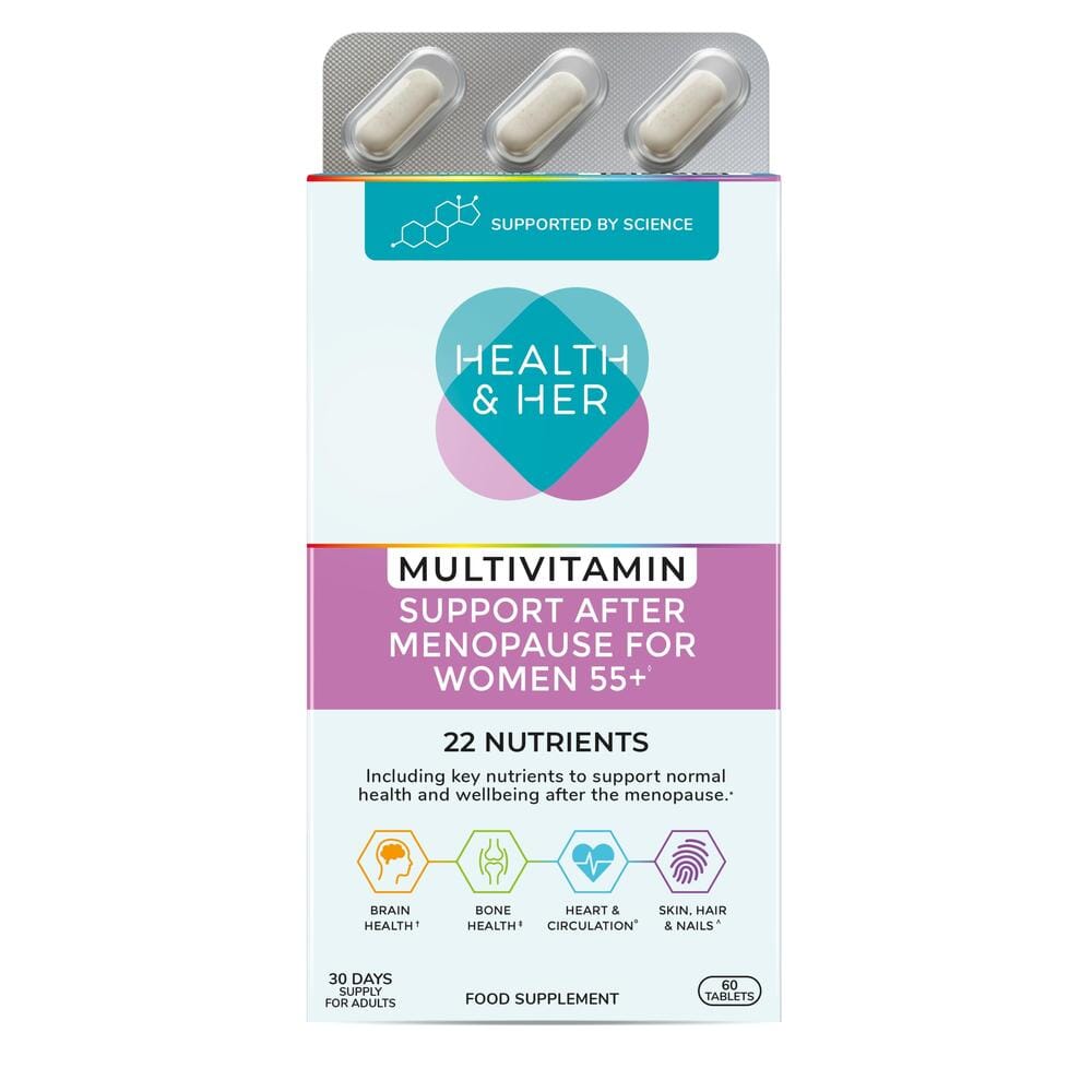 Health & Her Women 55+ Multivitamin Supplement 60 Tablets - Belgravia Wellness