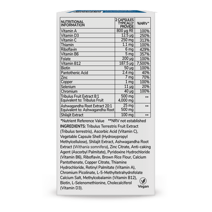Health & Him Andropause 40+ Multi - Nutrient Supplement 60 Capsules - Belgravia Wellness