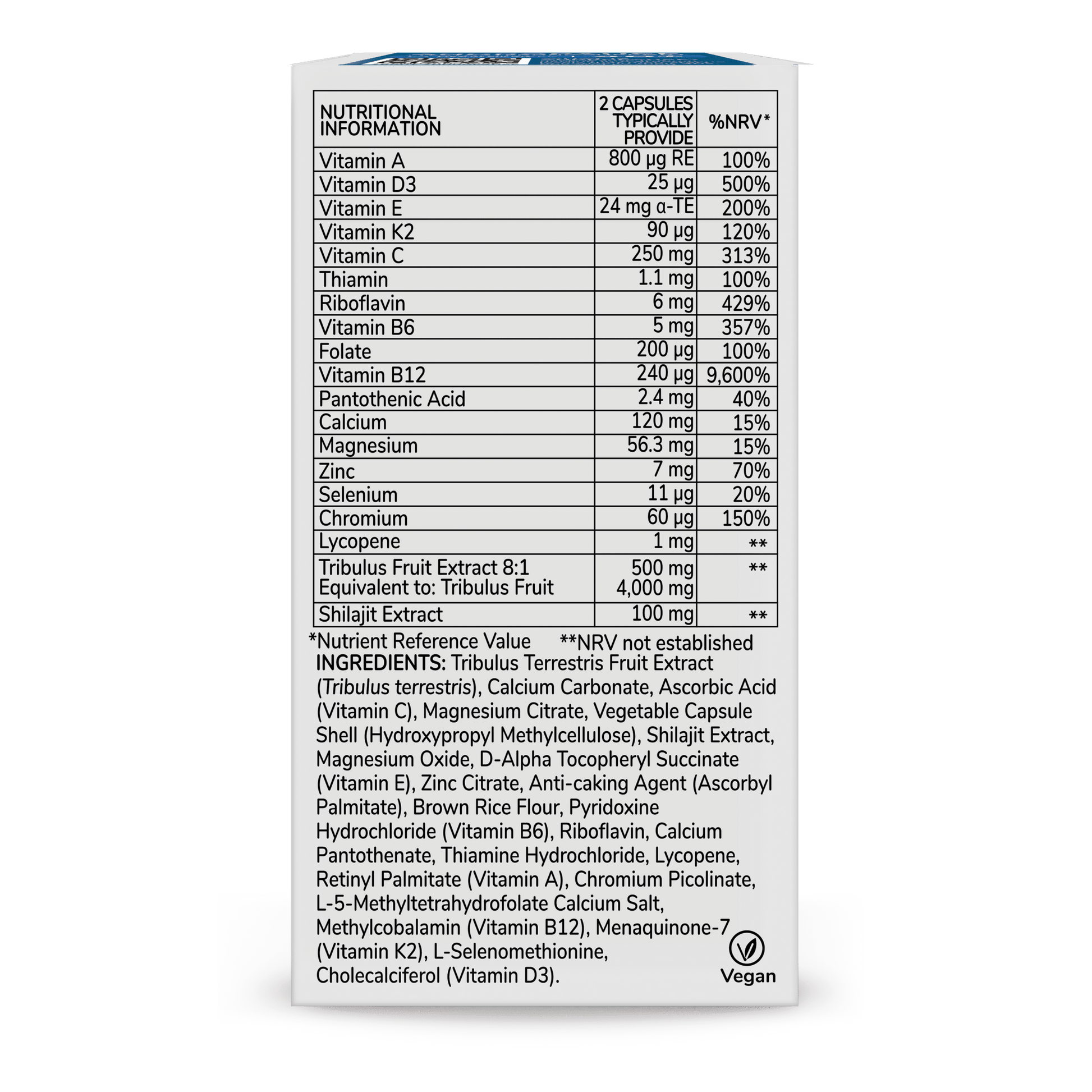 Health & Him Andropause 55+ Multi - Nutrient Supplement 60 Capsules - Belgravia Wellness