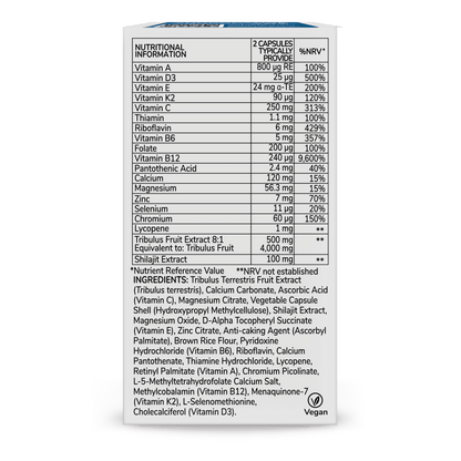 Health & Him Andropause 55+ Multi - Nutrient Supplement 60 Capsules - Belgravia Wellness