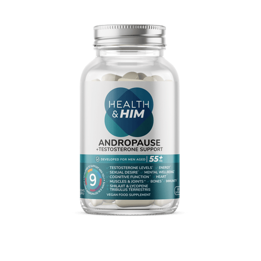 Health & Him Andropause 55+ Multi - Nutrient Supplement 60 Capsules - Belgravia Wellness