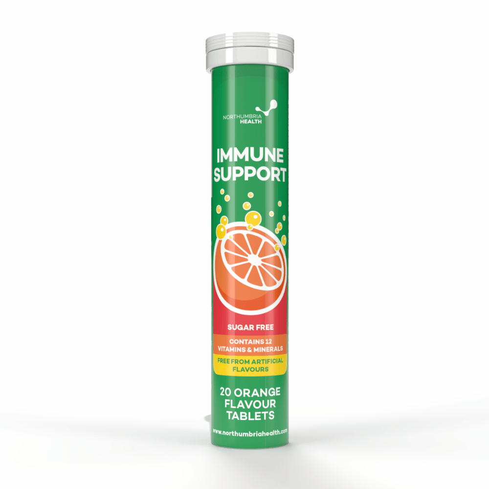 Immune Support Effervescent Orange Flavour Tablets - 20 tablets - Belgravia Wellness