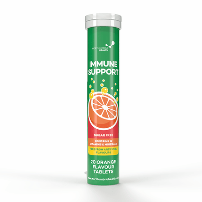 Immune Support Effervescent Orange Flavour Tablets - 20 tablets - Belgravia Wellness