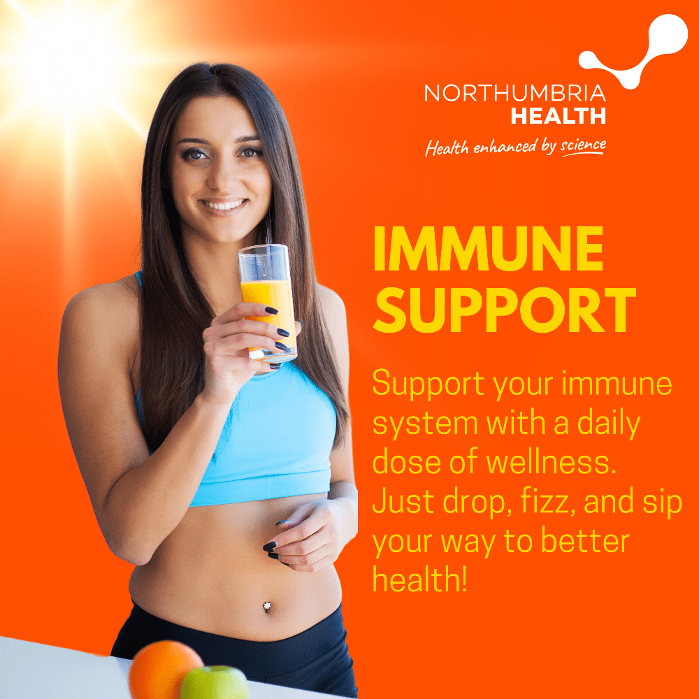 Immune Support Effervescent Orange Flavour Tablets - 20 tablets - Belgravia Wellness