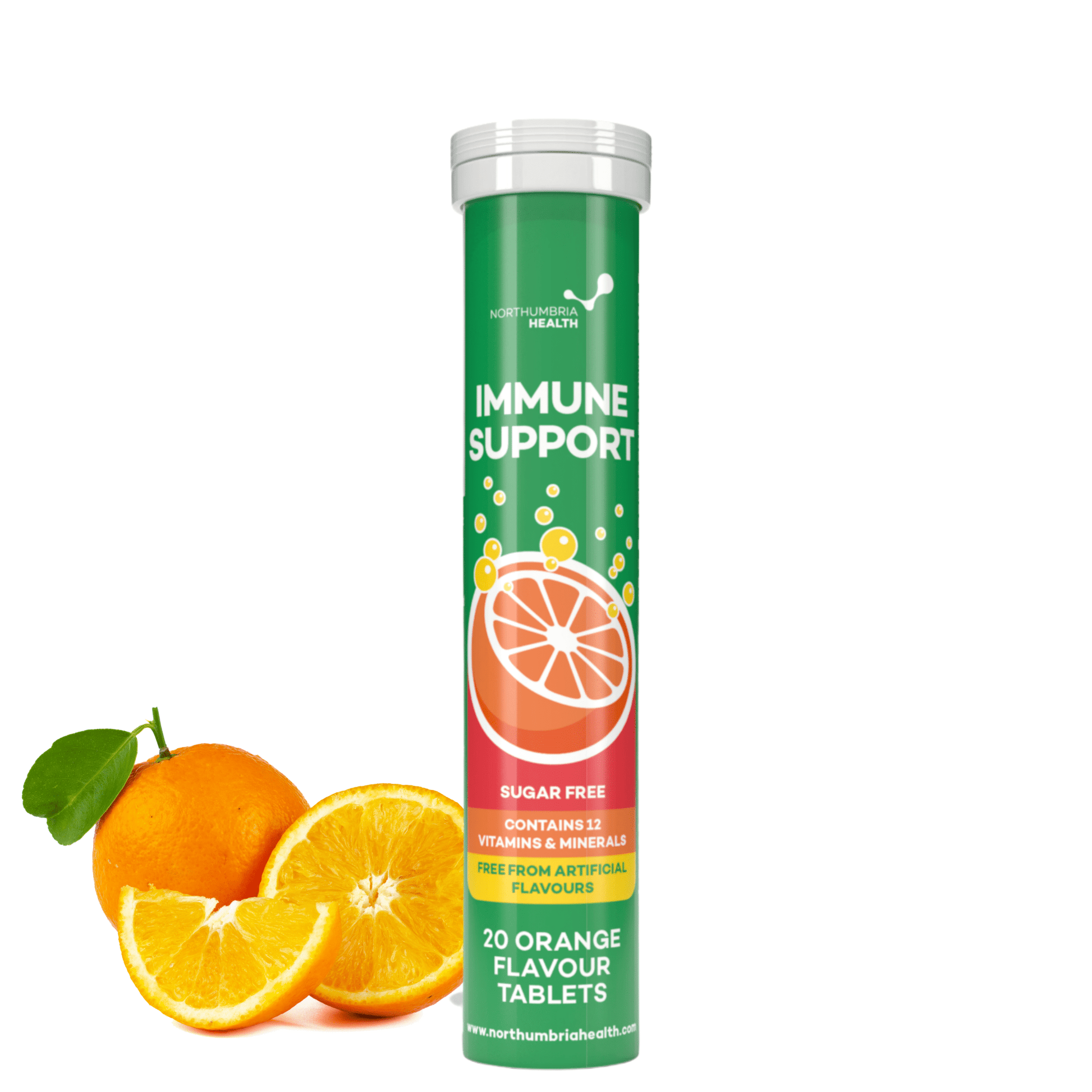 Immune Support Effervescent Orange Flavour Tablets - 20 tablets - Belgravia Wellness