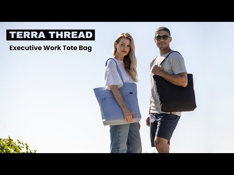 Terra Threads Executive Work Tote Bag Mustard video