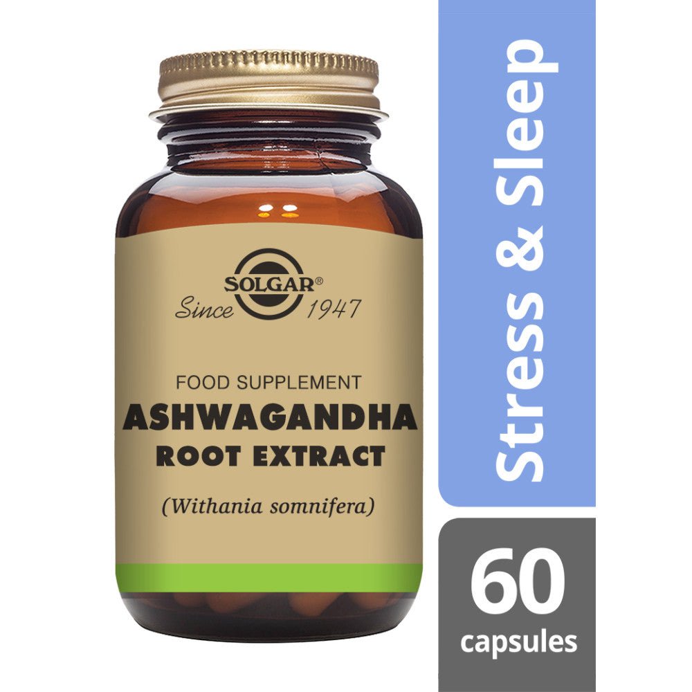 Solgar® Ashwagandha Root Extract Vegetable Capsules - Pack of 60 - Belgravia Wellness