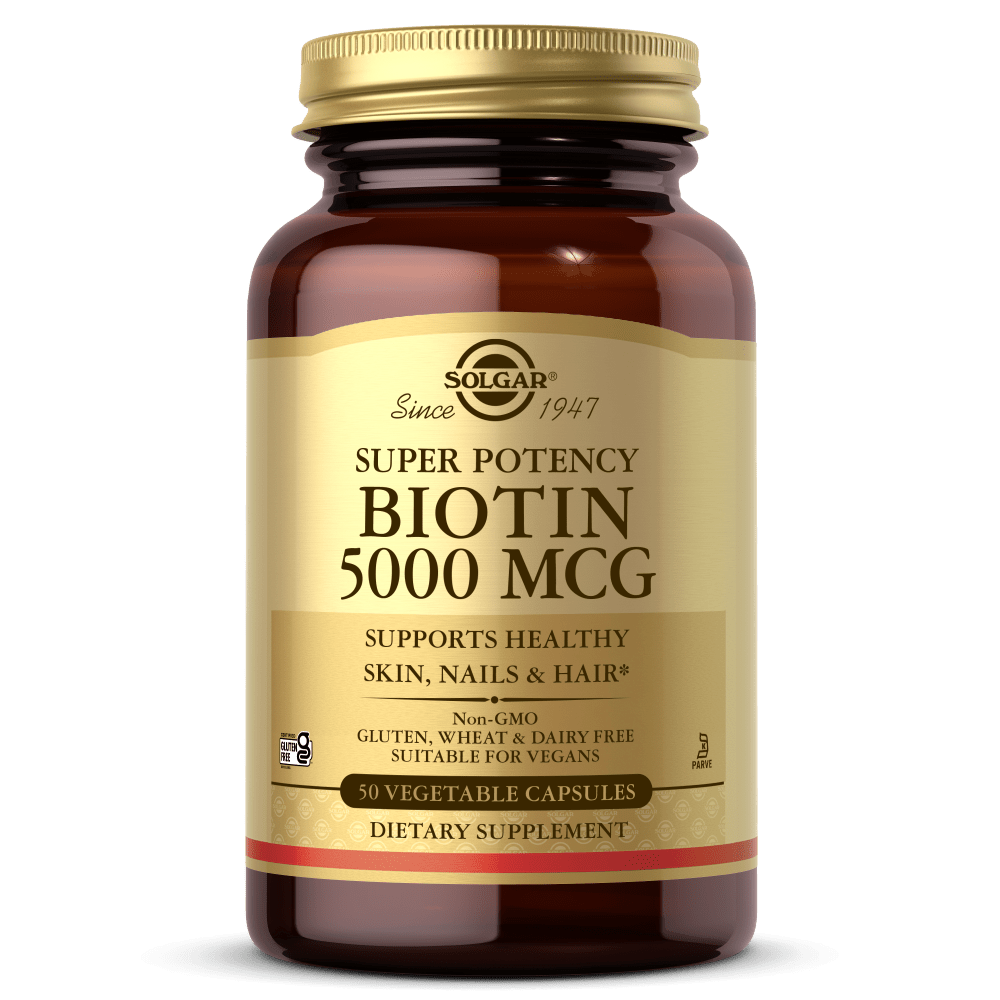 Solgar® Biotin 5000 µg Vegetable Capsules - Pack of 50 - Belgravia Wellness