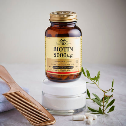 Solgar® Biotin 5000 µg Vegetable Capsules - Pack of 50 - Belgravia Wellness