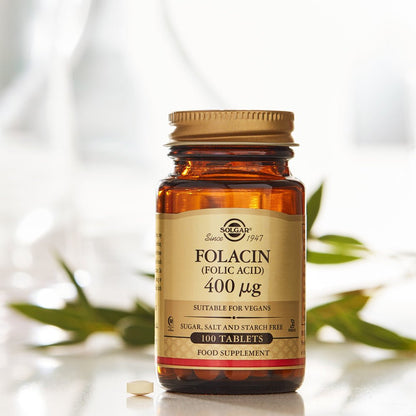 Solgar® Folacin (Folic Acid) 400 µg Tablets - Pack of 100 - Belgravia Wellness