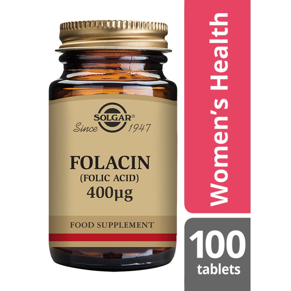 Solgar® Folacin (Folic Acid) 400 µg Tablets - Pack of 100 - Belgravia Wellness