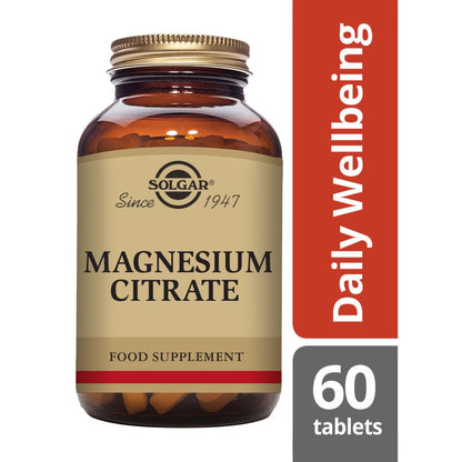 Solgar® Magnesium Citrate Tablets - Pack of 60 - Belgravia Wellness