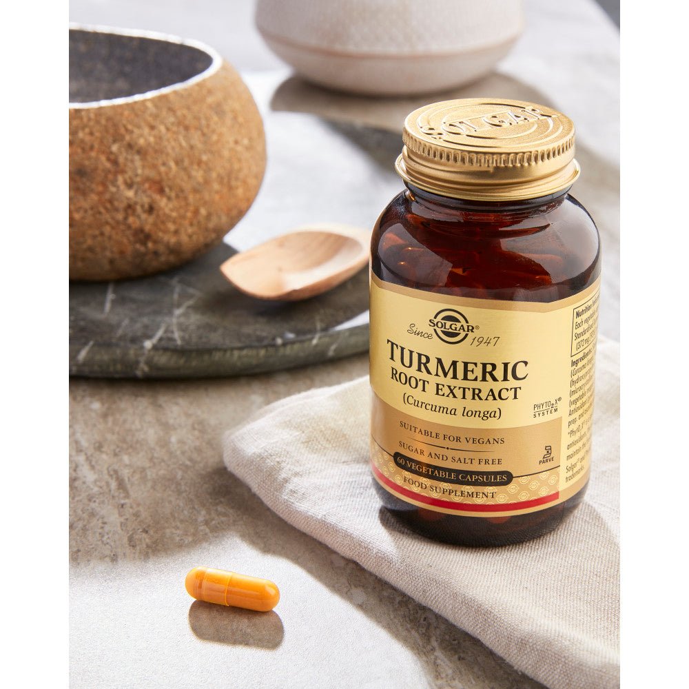 Solgar® Turmeric Root Extract Vegetable Capsules - Pack of 60 - Belgravia Wellness