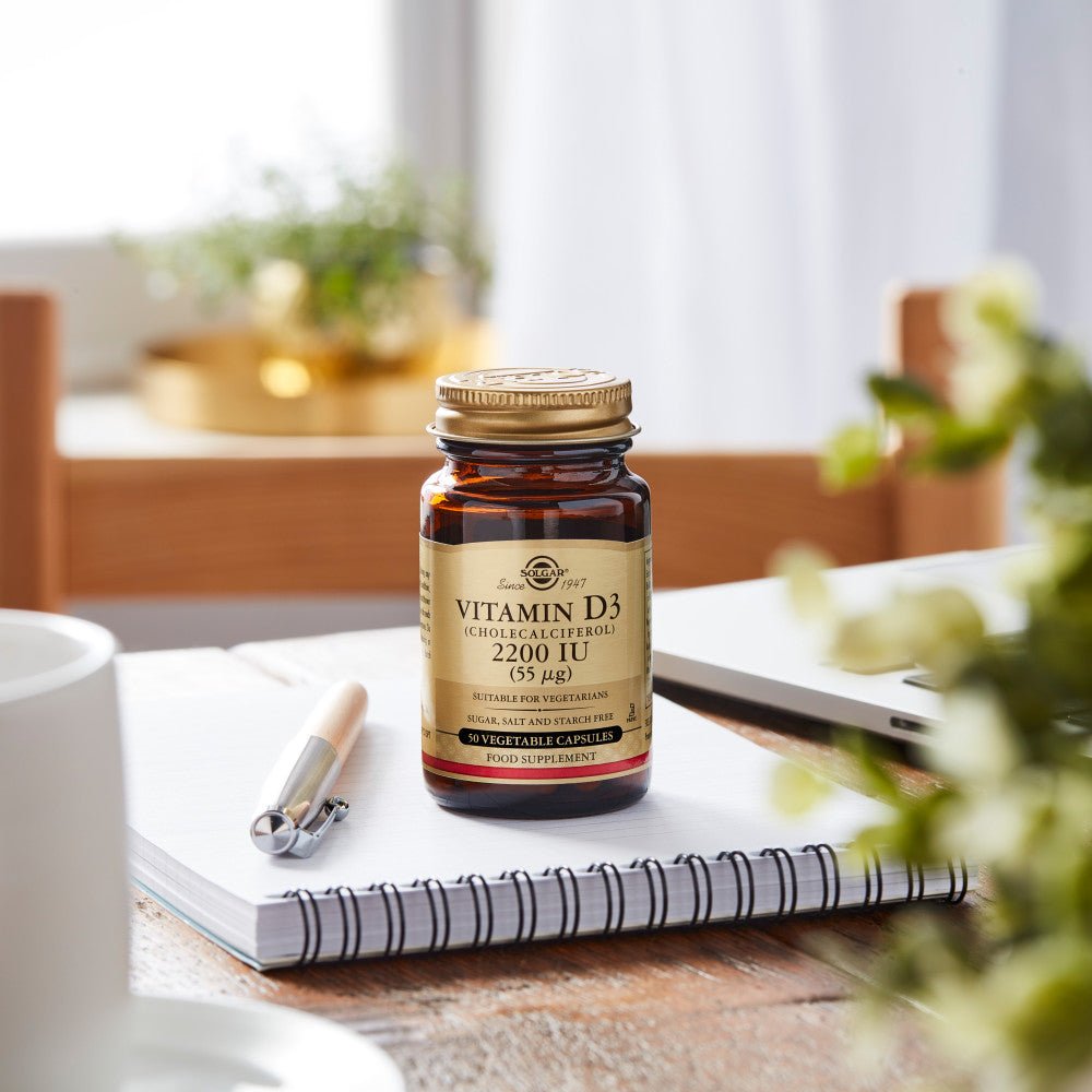 Solgar® Vitamin D3 (Cholecalciferol) 2200 IU (55 µg) Vegetable Capsules - Pack of 50 - Belgravia Wellness
