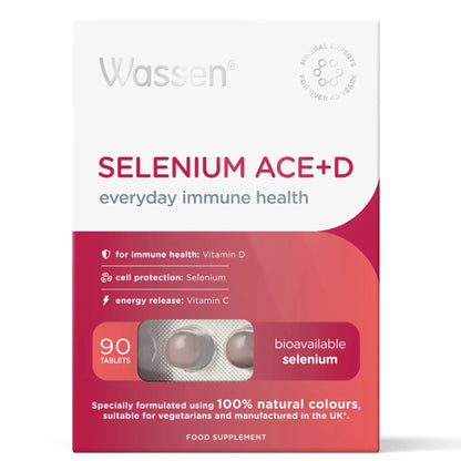 Wassen Selenium ACE & Vitamin D (90 Tablets) - Belgravia Health